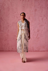 PRINTED LONG JACKET PANT