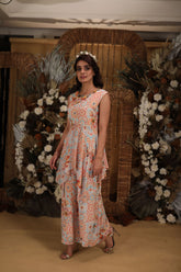 Asymmetrical top and pants Co-ord set