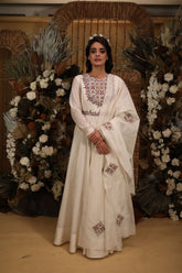 offwhite angrakha anarkali