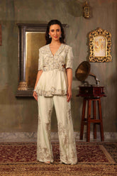 Embellished Peplum Set