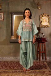 Teal Blue Kaftan Set
