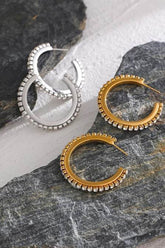 Veronica Studded Hoops