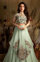 two layered lehenga set