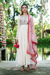 asymmetrical hem anarkali