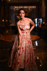 Tube Floral Printed Dress