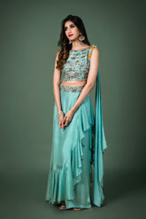 palazzo pants and wrapper round set