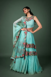 organza lehenga set