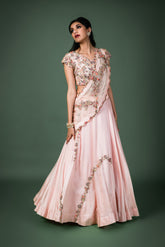 baby pink lehenga set