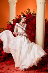 offwhite dori palla cape set