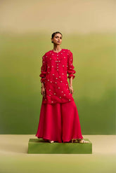 Pink Dori Pearl Emblished Kurta set