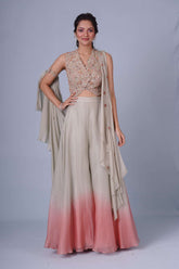 PISTA ARMLET DUPATTA SET