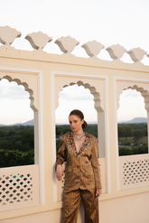 TISSUE STRIPE BLAZER SET