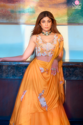 KESAR DRAPE LEHENGA SET