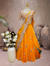 KESAR HAND EMBROIDERED LEHENGA SET