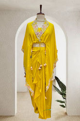 Mustard Crop kaftan set
