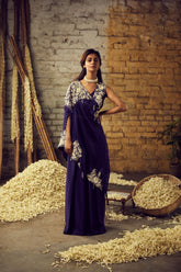 one shoulder CAPE, crop top and PALAZO SET