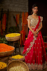 FUSCIA PINK LEHNEGA SET