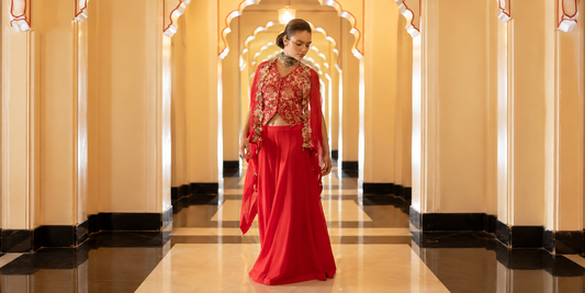 How to Choose the Perfect Dupatta Drape for Your Sharara Palazzo Set
