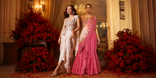 The Pre-Pleated Wonder: Why Every Millennial Needs a draped saree designer Piece