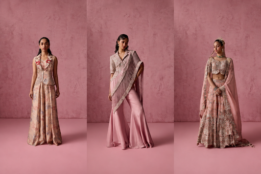 Why bright pink is the best colour for festive wear for women.