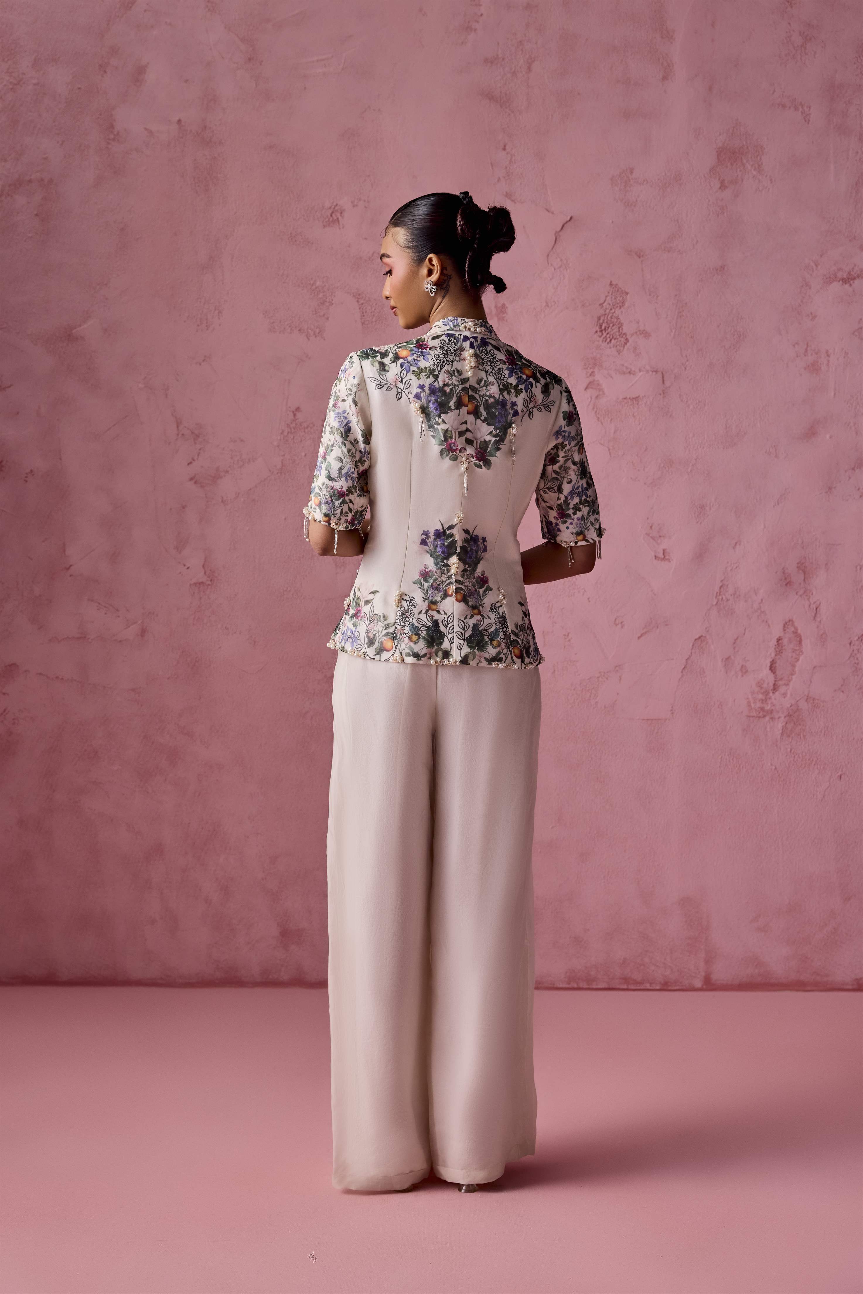 PRINTED SIDE CUT JACKET