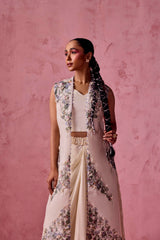 PRINTED LONG JACKET PANT