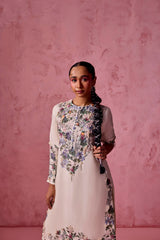 PRINTED KURTA WITH ORGANZA PANT