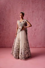 PRINTED LEHANGA 2.0 DRAPE SET
