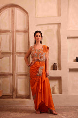 Ginko Drape Saree set