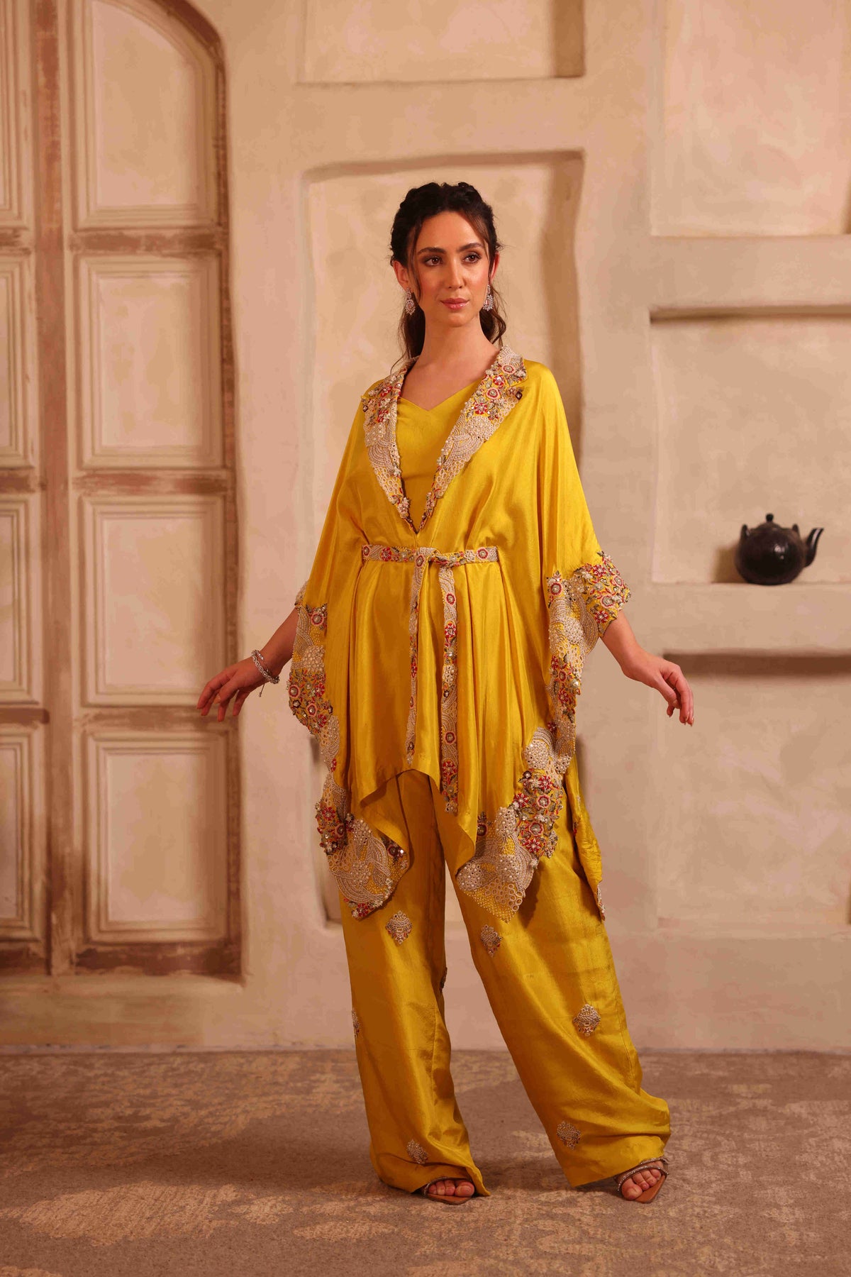 Yellow Kaftan Set