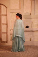 Ice Blue Cape Set
