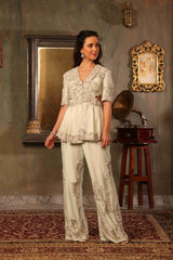 Embellished Peplum Set