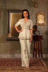 Embellished Peplum Set