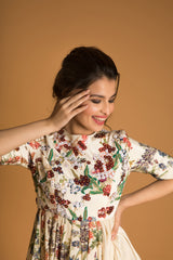 short anarkali with dhoti pants