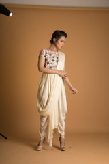 draped saree