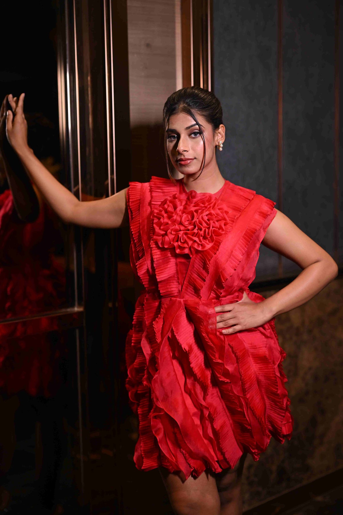Coral Red Dress