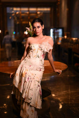 Garden Floral Printed Tube Dress