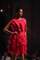 Fuchsia Ruffle Dress
