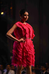 Fuchsia Ruffle Dress