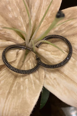 Miraah black hoops