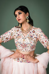 scalloped lehenga set