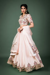 scalloped lehenga set