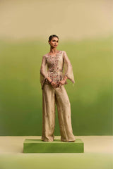 Tissue peplumtop & pant set