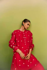 Pink Dori Pearl Emblished Kurta set