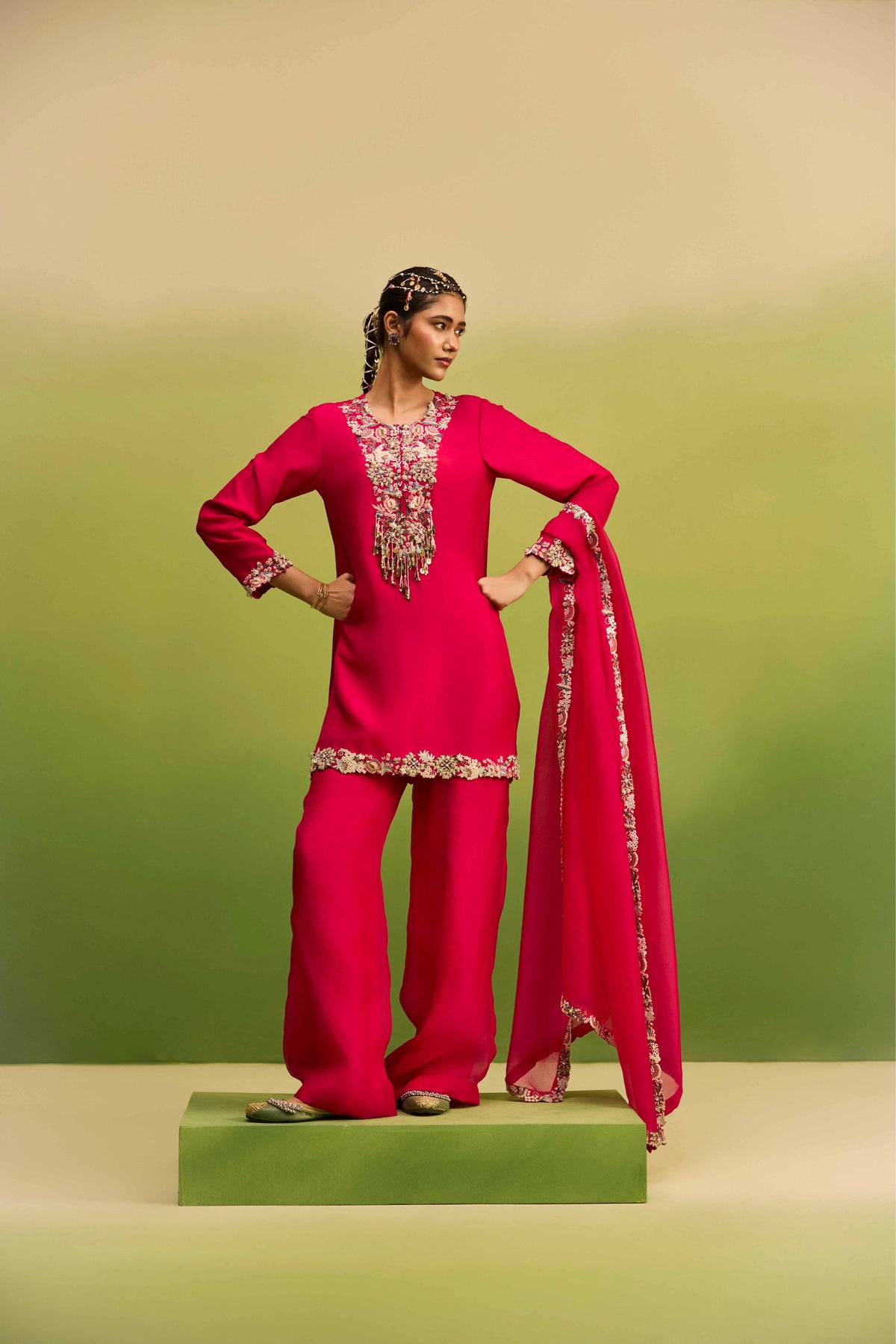 Pink Kurta Set
