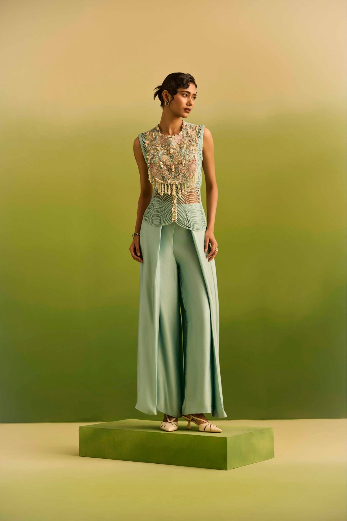 Blue both side dori jacket with Flap Pant