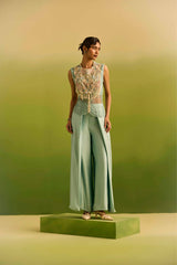Blue both side dori jacket with Flap Pant