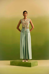 Blue both side dori jacket with Flap Pant