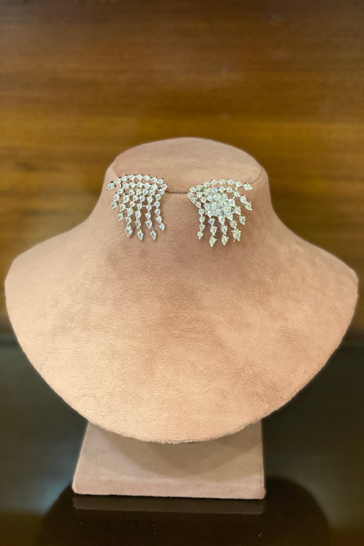 Arundhati Ray white stone stud