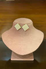 Binny square pearl studs